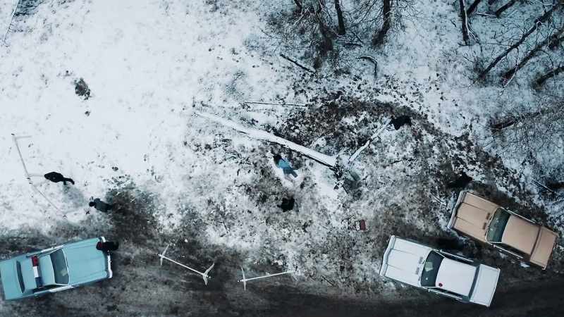The body was completely frozen, rock solid