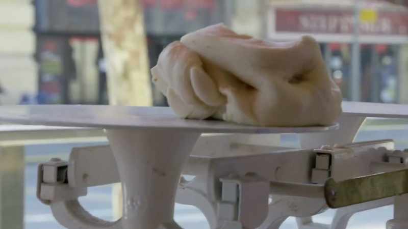 The boudin bakery looks like a modern pop-up