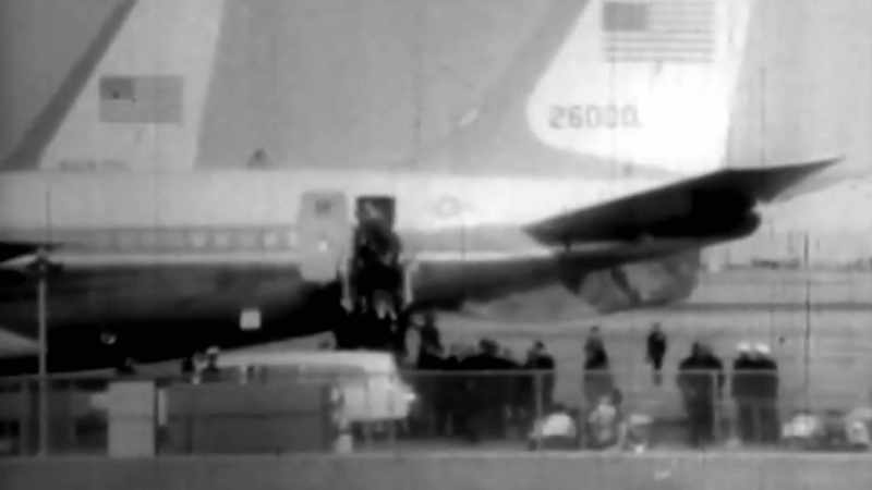 The bronze casket was put