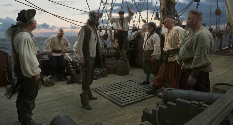 The bucket is used for completely different purposes on this ship