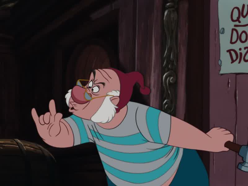 The poor captain has a splitting headacheWe mustn't annoy himWell captain it's nice to see you smiling againBrings back the good old days when we was leadin' a healthy normal lifeScuttlin' ships