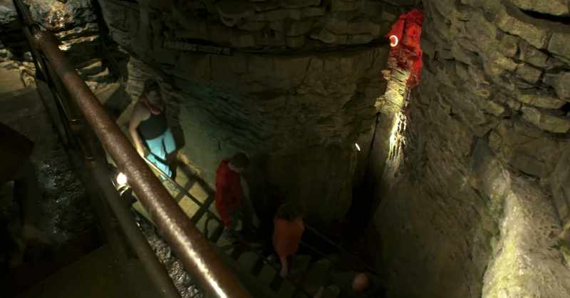 The caverns began forming