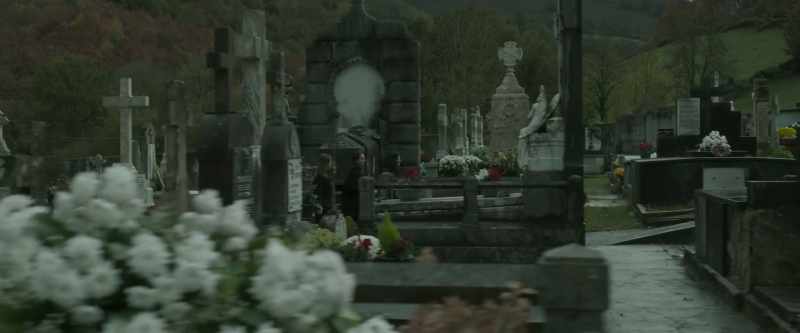 The cemetery manager says the stone has been moved