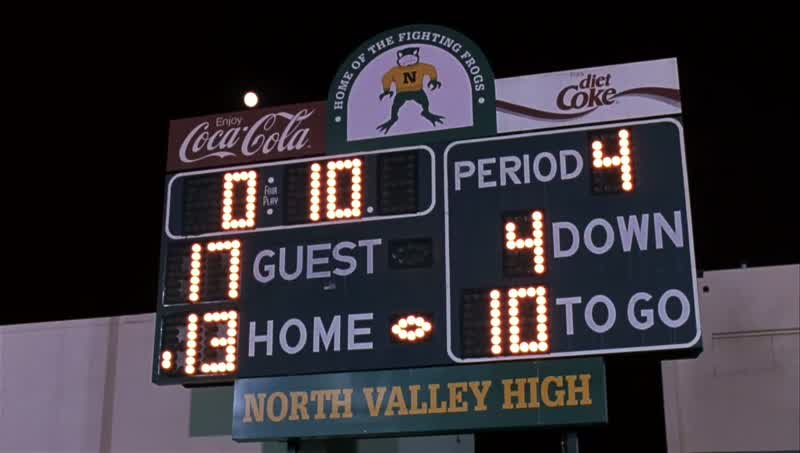 The clock is stopped with nine seconds left in the game