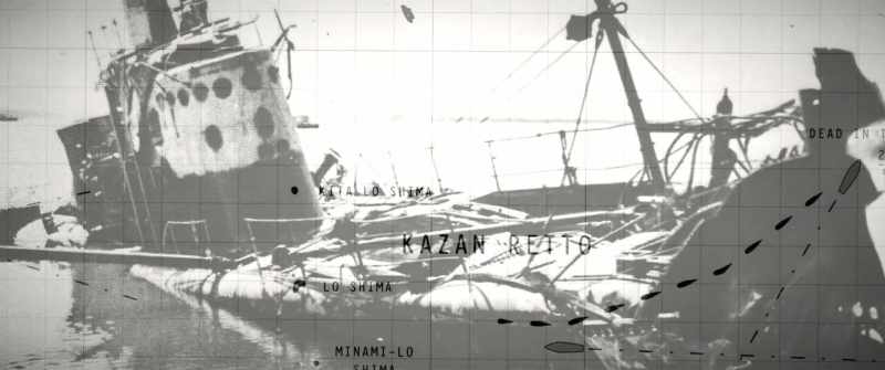 The colossal sea creature is projected on a course