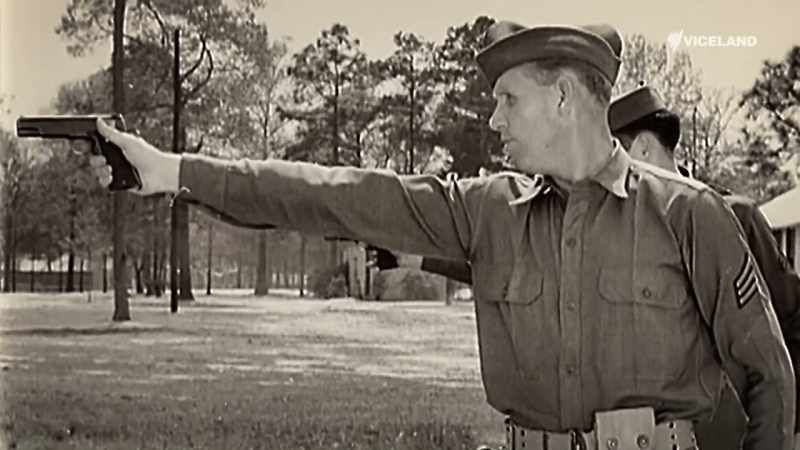 The Colt 1911 eventually won on the day, but the Luger went