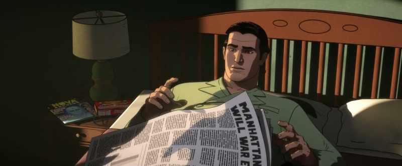 The Comedian murdered, Dr. Manhattan exiled