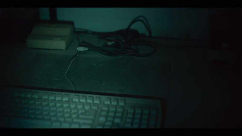 The computer's gone. Someone's been here