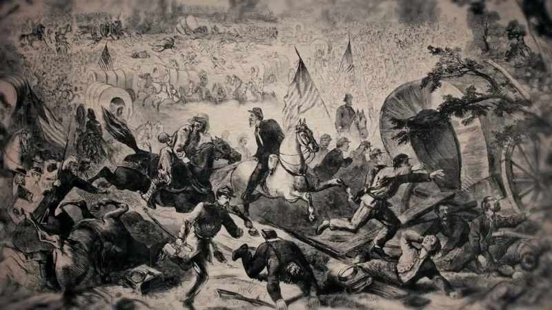 The Confederates start pushing back