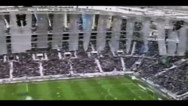 The confetti flew and colored the stadium