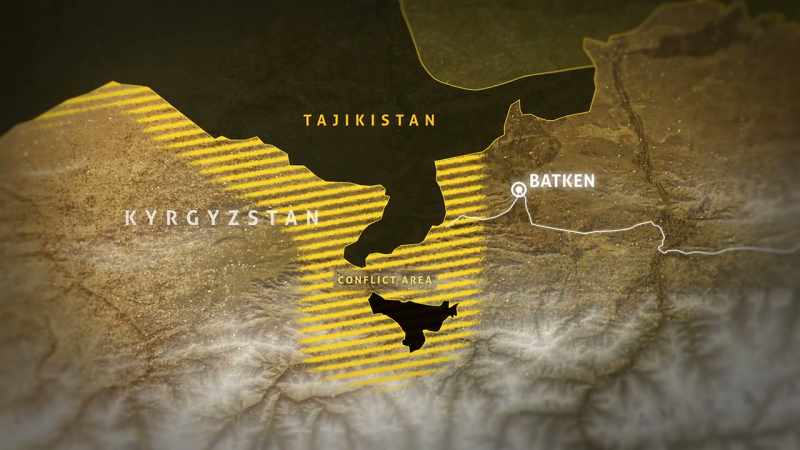 The contested border that we were passing