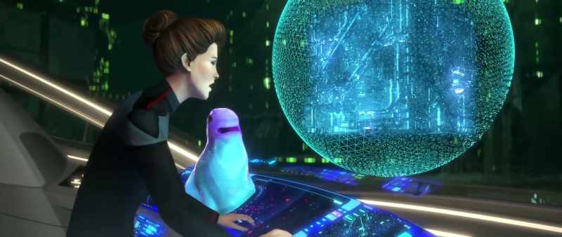 The cube's defenses are interfering