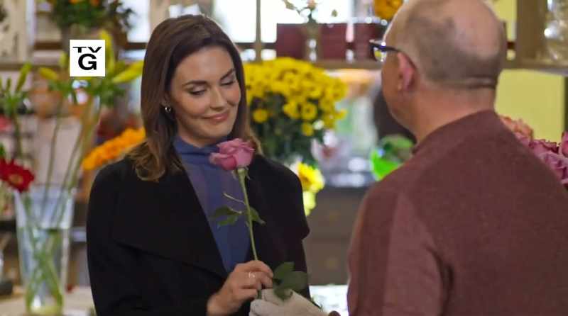 The customers get the nicest flowers, dad