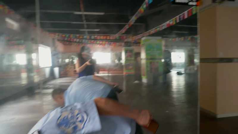 The day I was there, he was on his break