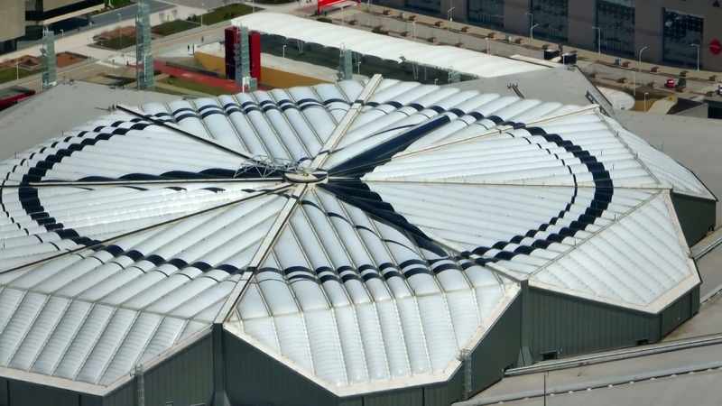 The decision was made to keep the roof closed