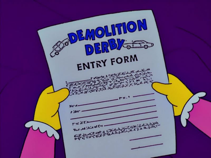 The Demolition Derby?
