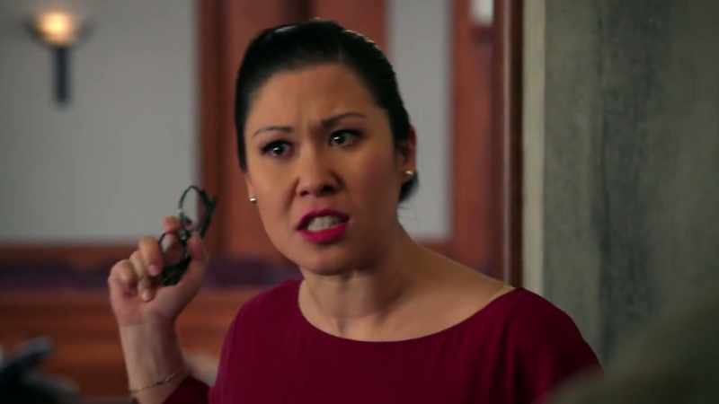 The detective just received a serious blow to the head