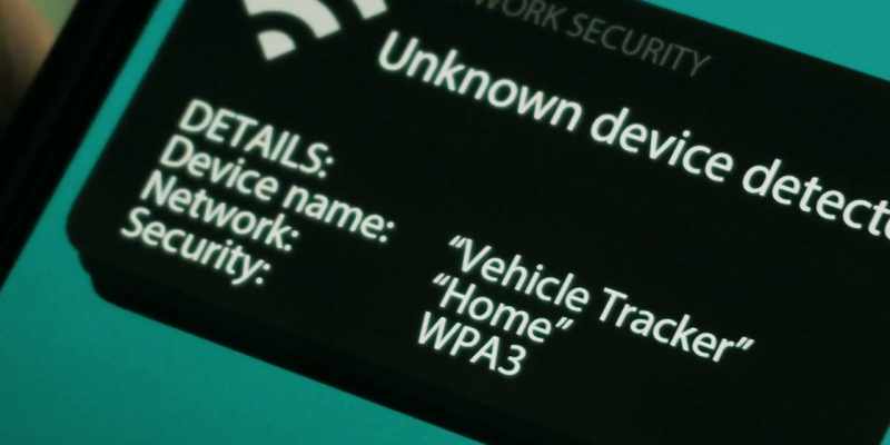 The device's name is Vehicle Tracker