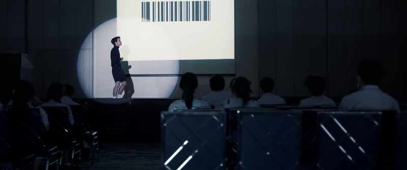 The different widths of the barcode