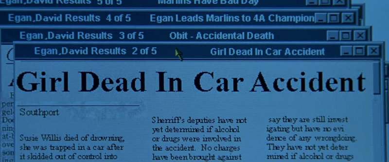 The driver Egan was unharmed I remember that wreck