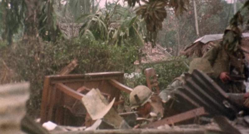 The dude in the foxhole with me he was dead
