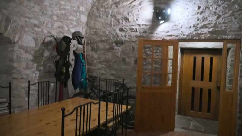 The dungeon is now the kitchen