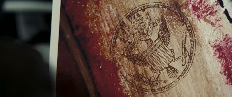 The eagle with the scroll?