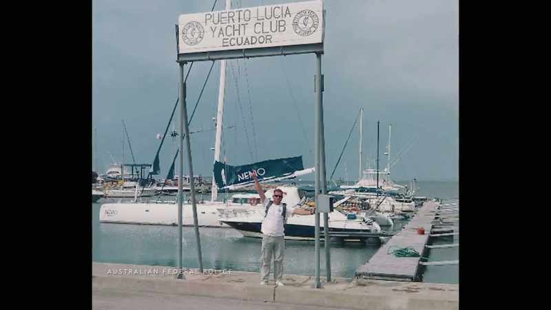 The Ecuadorian Navy boarded the vessel
