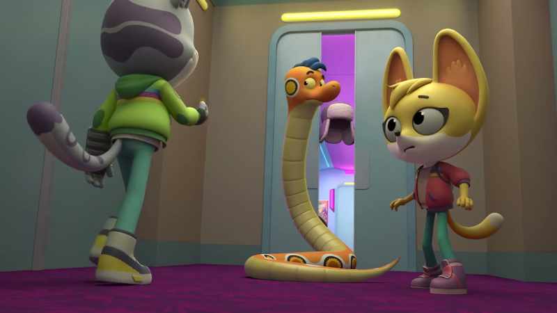 The egg-eating snake we met when we first arrived? But, Sam…