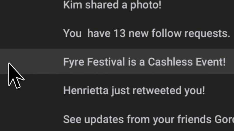 The email said, 