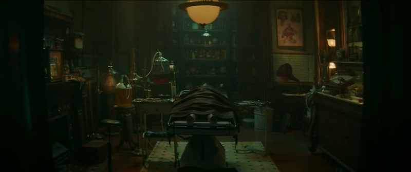 The embalming room