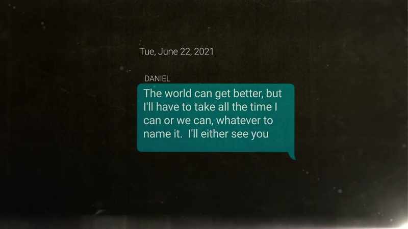 The end of that text message said