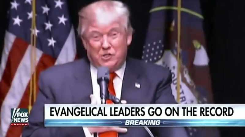 The evangelicals, they're with me
