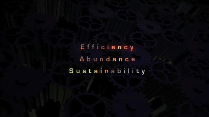 The fact is efficiency sustainability and abundance