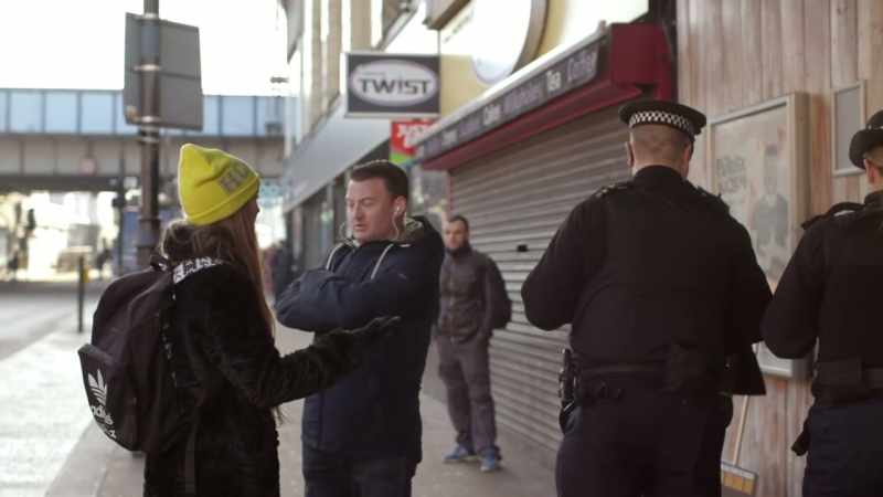 The fact that he's walked past clearly marked