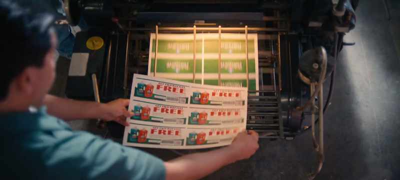 The factory is split in two. Printing and redemption