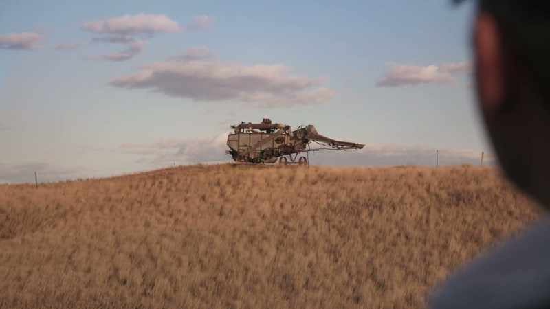 The farmers would pull these old pieces of equipment