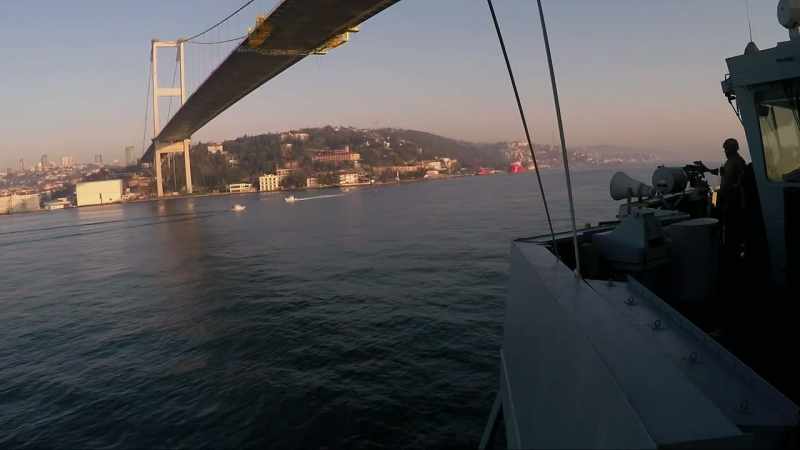 The final bridge spanning the Bosphorus marks the start