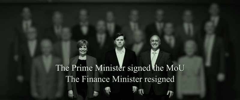 The Finance Minister resigned