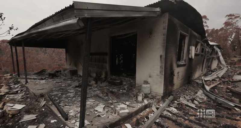 The fires burnt our home on 21 December