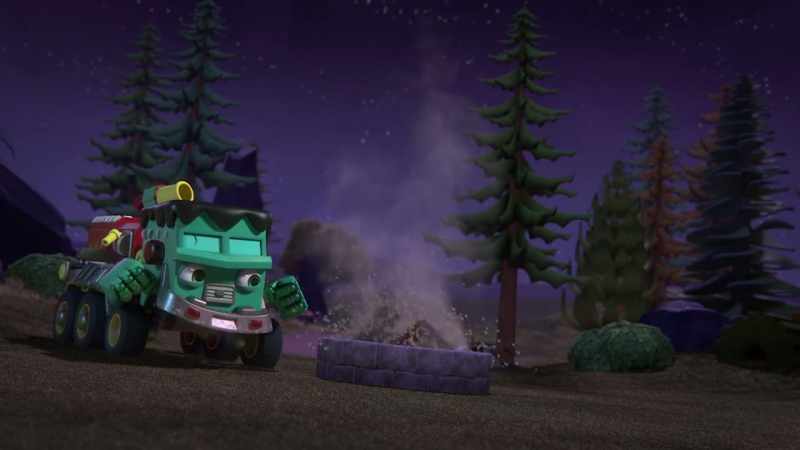 The fire's out. Mission accomplished! -[beep]