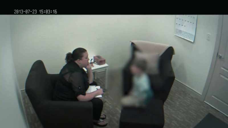 The first child in the CAC video is