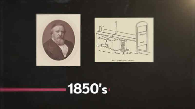 The first gas chamber was designed in the 1850s
