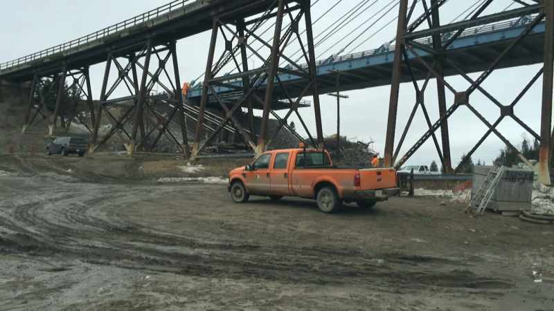 The first half of a new bridge