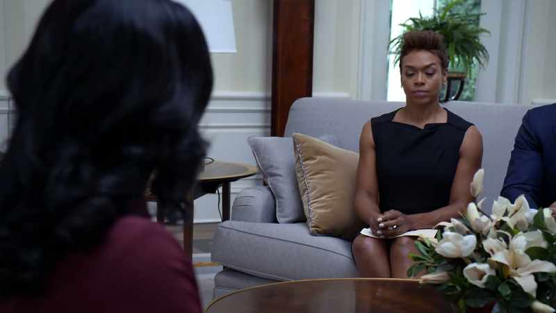 The First Lady is talking