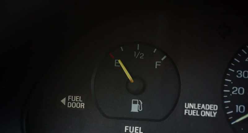 The first surprise is we're almost outta gas