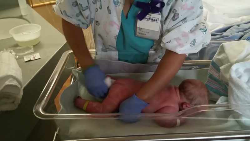 The first time I saw him, they were cleaning him up, they called me over