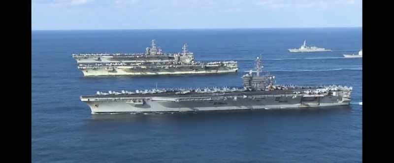 The fleet is now headed by three Aircraft Carriers