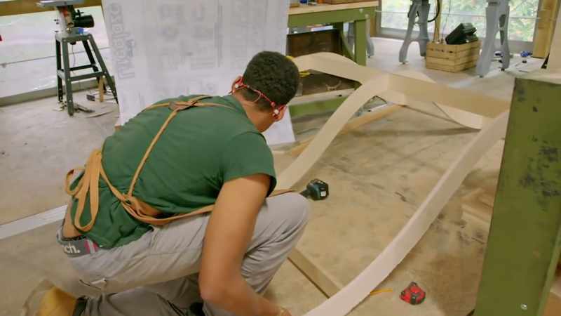 The flexible ply is here for the top