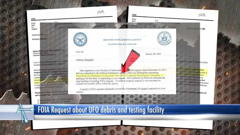 The FOIA response from the DIA